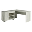 UrbanPro Modern Engineered Wood Desk in Haze Acacia / Natural Finish
