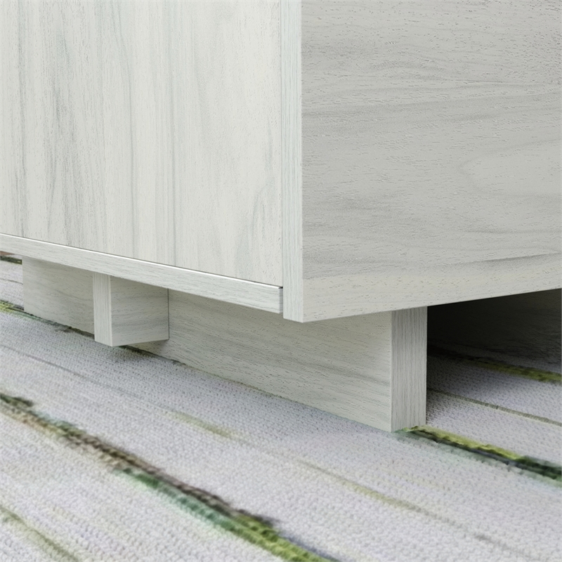UrbanPro Modern Engineered Wood Desk in Haze Acacia / Natural Finish
