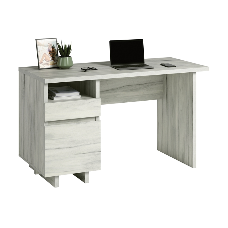 UrbanPro Modern Engineered Wood Desk in Haze Acacia / Natural Finish