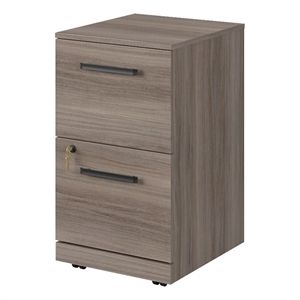 UrbanPro Engineered Wood 2-Drawer Mobile File in Hudson Elm / Brown