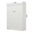 UrbanPro Modern 65-inch Queen Murphy Bed Sturdy in White