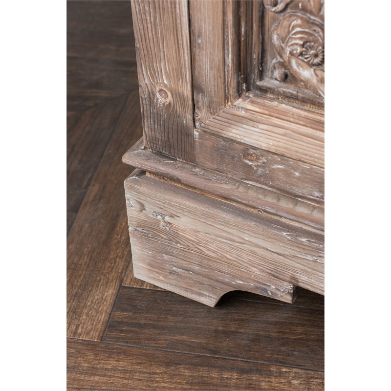 Kosas Home Allen 3-drawer Reclaimed Pine Sideboard in Rustic Taupe Brown