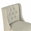 Karla Tufted 24-inch Counter Stool in French Beige Fabric by Kosas Home