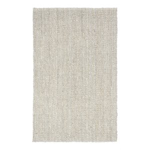 Kosas Home Anello 96 x 120&quot Jute Fabric & Seagrass Area Rug in Ivory