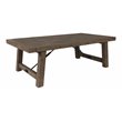 Kosas Home Tuscany Reclaimed Pine Coffee Table in Weathered Gray
