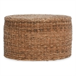 Kosas Home Ira Round Rattan Abaca Coffee Table in Multi Brown