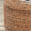 Kosas Home Ira Round Rattan Abaca Coffee Table in Multi Brown