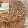 Kosas Home Ira Round Rattan Abaca Coffee Table in Multi Brown