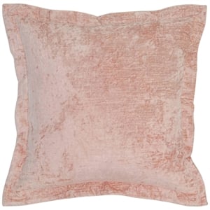 Kosas Home Bryce 22&quot Square Transitional Velvet Throw Pillow in Pink