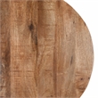 Kosas Home Chester Round Mango Wood and Iron End Table in Chestnut Brown