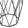 Kosas Home Chester Round Mango Wood and Iron End Table in Chestnut Brown