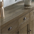 Kosas Home Quincy 4-drawer Reclaimed Pine Wood Sideboard in Weathered Brown