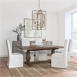 Kosas Home Quincy Reclaimed Pine Dining Table in Weathered Brown