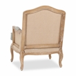 Kosas Home Brittani Fabric and Wood Club Chair in Gray and Natural