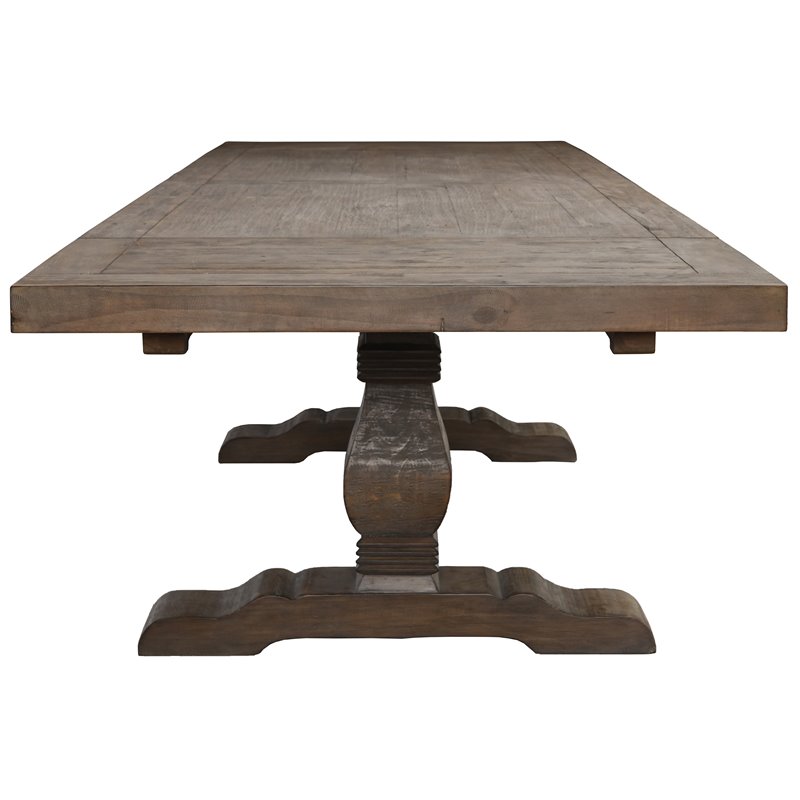 Kosas Home Quincy Reclaimed Pine Extension Dining Table in Weathered