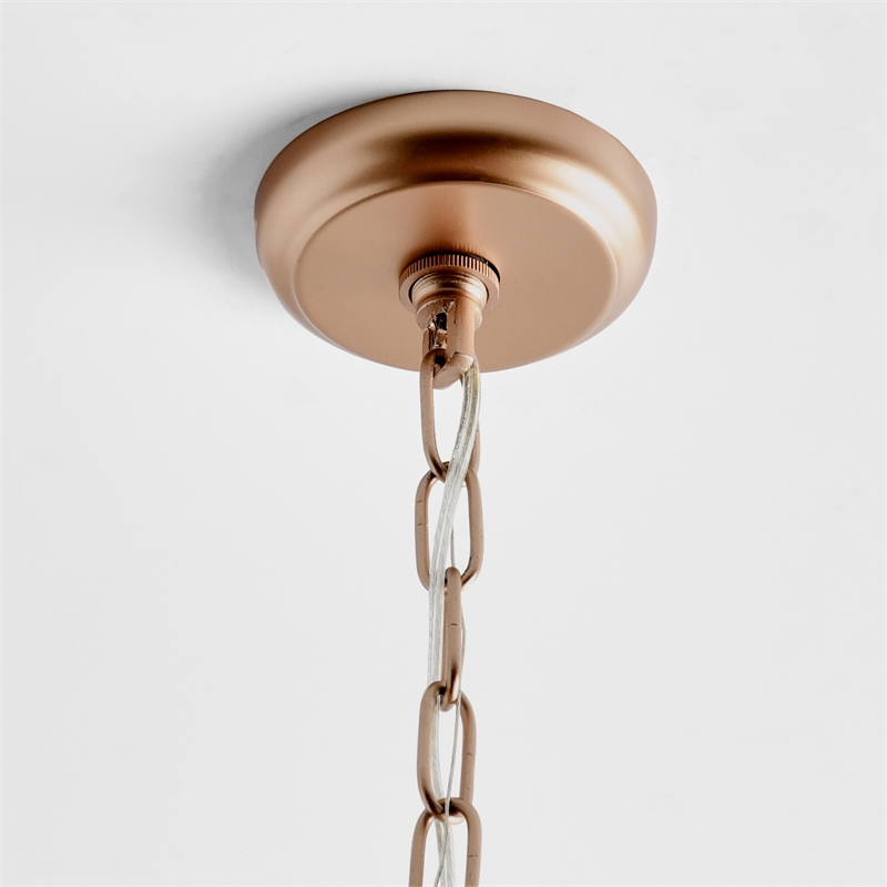 Kosas Home Allesandria 3-light Iron and Crystal Medium Chandelier in Brass/Clear