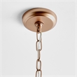 Kosas Home Allesandria 3-light Iron and Crystal Medium Chandelier in Brass/Clear