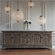 Kosas Home Allesandria 3-light Iron and Crystal Medium Chandelier in Brass/Clear