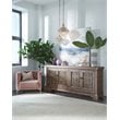 Kosas Home Thayer 3-light Iron and Crystal Chandelier in Antique Brass