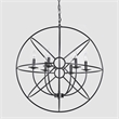 Kosas Home Voltaire 6-light Contemporary Iron Chandelier in Black Finish