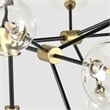 Kosas Home Timothy 20-light Iron and Glass Chandelier in Black and Gold