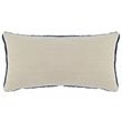 Kosas Home Nakeya 14x26 Belgian Flax Linen Knitted Fabric Throw Pillow Blue