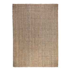 Kosas Home Annello 96x120&quot Transitional Jute Chunky Loop Rug in Sand/Rich Gray