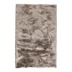 Kosas Home Collins 60x96&quot Polyester and Cotton Carter Shag Rug in Gray