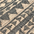 Kosas Home Camille 2.6' x 8' Modern Tribal Jute & Cotton Runner Rug in Black