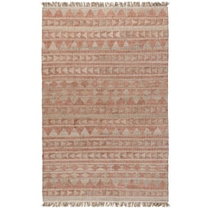 Kosas Home Camille 24 x 36&quot Jute & Cotton Area Rug in Orange/Natural