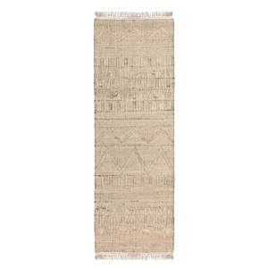 Kosas Home Megan 30 x 96&quot Moroccan Jute Fabric Area Rug in Natural