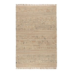 Kosas Home Megan 60 x 96&quot Moroccan Jute Fabric Area Rug in Natural