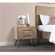 Kosas Home Soren 2-drawer Mid-Century Acacia Wood Nightstand in Multi Natural
