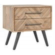 Kosas Home Soren 2-drawer Mid-Century Acacia Wood Nightstand in Multi Natural