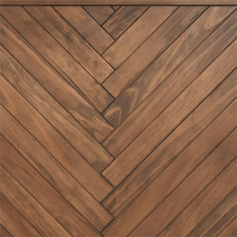 Kosas Home Chantel Square Solid Pine Wood Coffee Table in Brown/Black