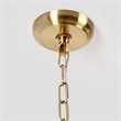 Kosas Home Apfel 8-Light Modern Iron and Glass Chandelier in Gold/Antique Brown