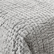 Kosas Home Dimitry Transitional Rayon Velvet & Cotton Sateen Queen Quilt in Gray
