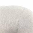 Kosas Home Leonard Polyester Fabric Swivel Accent Chair in Beige/Walnut