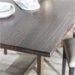 Kosas Home Kensie Solid Mango Wood and Iron Dining Table in Brown/Bronze
