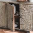 Kosas Home Vivienne 4 Door Wood Sideboard in Gray