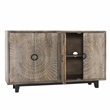 Kosas Home Vivienne 4 Door Wood Sideboard in Gray