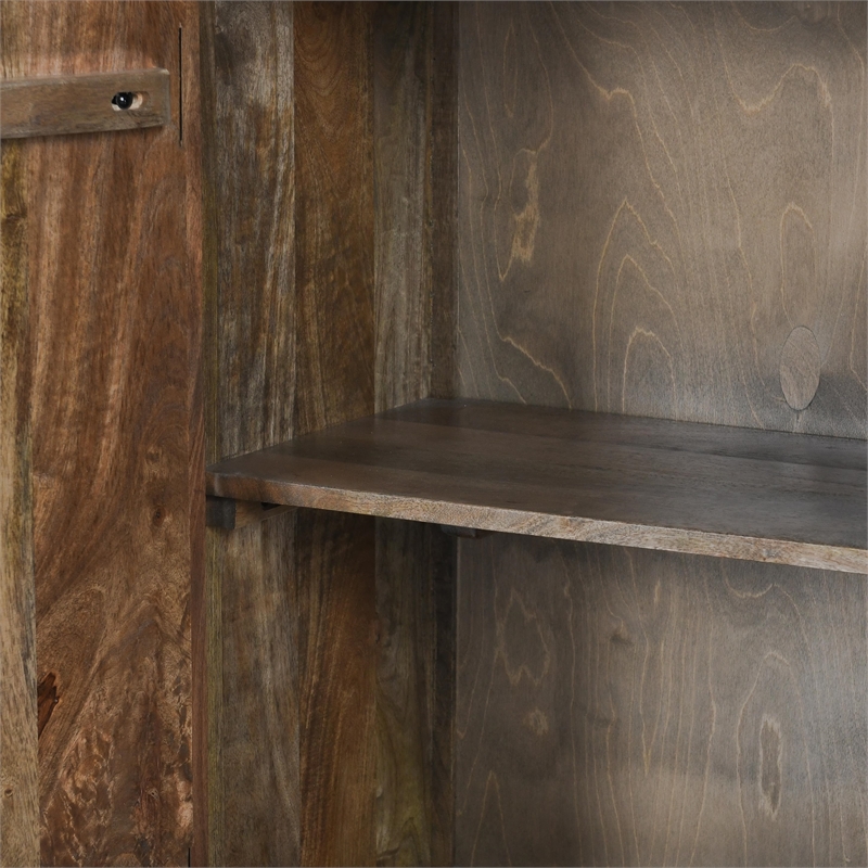 Kosas Home Vivienne 4 Door Wood Sideboard in Gray