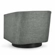 Kosas Home Leonard Polyester Fabric Swivel Accent Chair in Taupe Gray