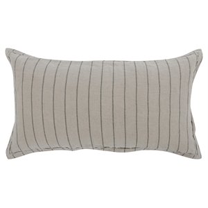 Kosas Home Kingston 20x36&quot Belgian Flax Linen and Cotton King Sham in Natural