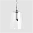 Kosas Home Jolee 1-Light Single Steel Metal Pendant in Matte Black