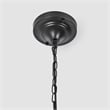 Kosas Home Jolee 1-Light Single Steel Metal Pendant in Matte Black