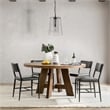 Kosas Home Jolee 1-Light Single Steel Metal Pendant in Matte Black