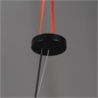 Kosas Home Barlow 1-Light Iron Metal and Rattan Woven Pendant in Black