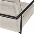 Kosas Home Eliicott Transitional Fabric Accent Chair in Beige/Black