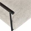 Kosas Home Eliicott Transitional Fabric Accent Chair in Beige/Black